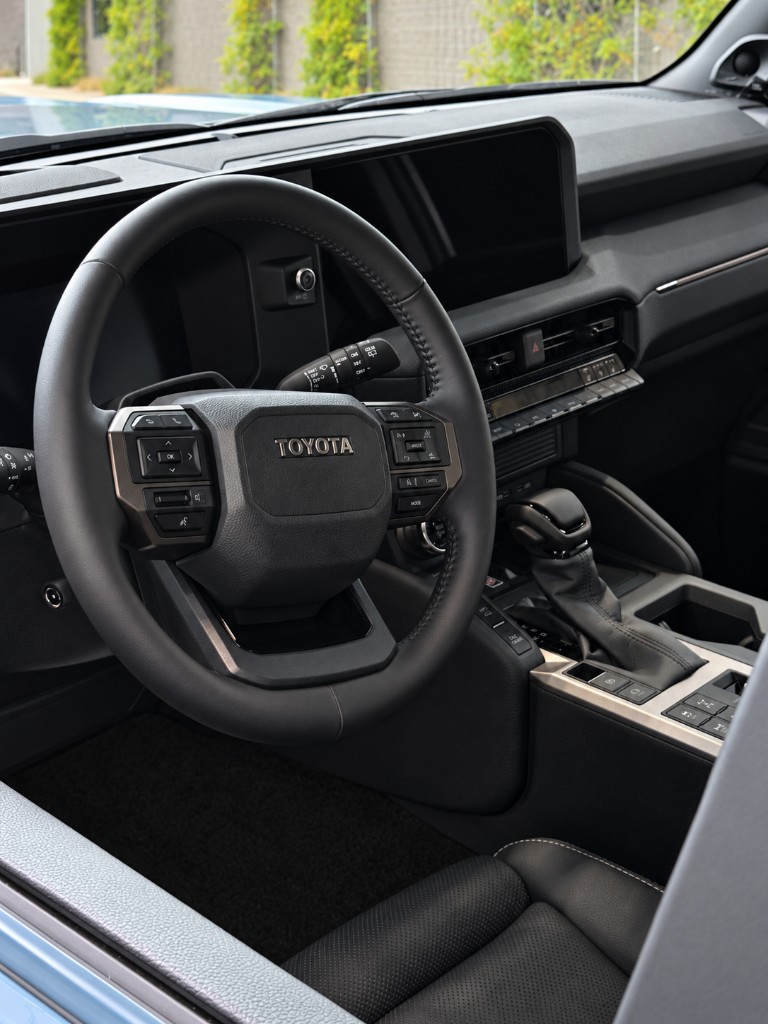 Black interior of the 2027 Toyota Land Cruiser Premium Package